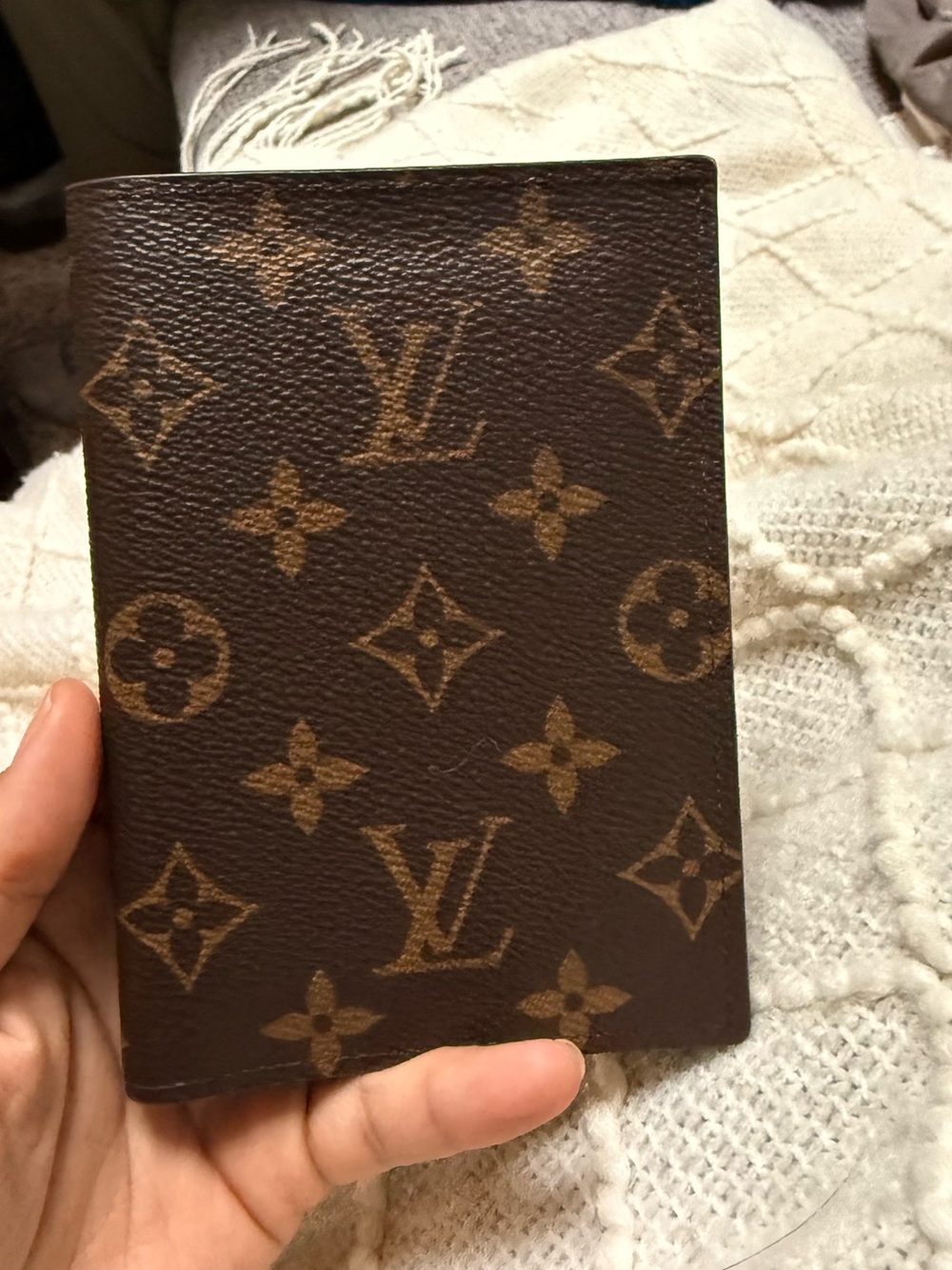 Louis Vuitton Brown Monogram Canvas Card & Passport Holder